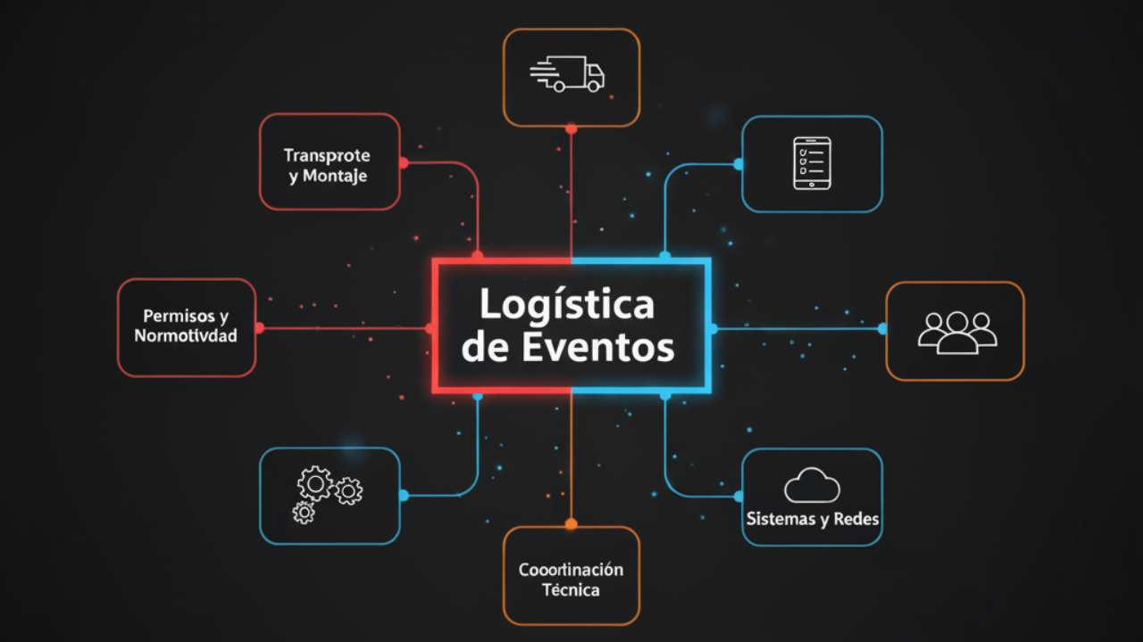  Flujo de logística de eventos con FR Producciones