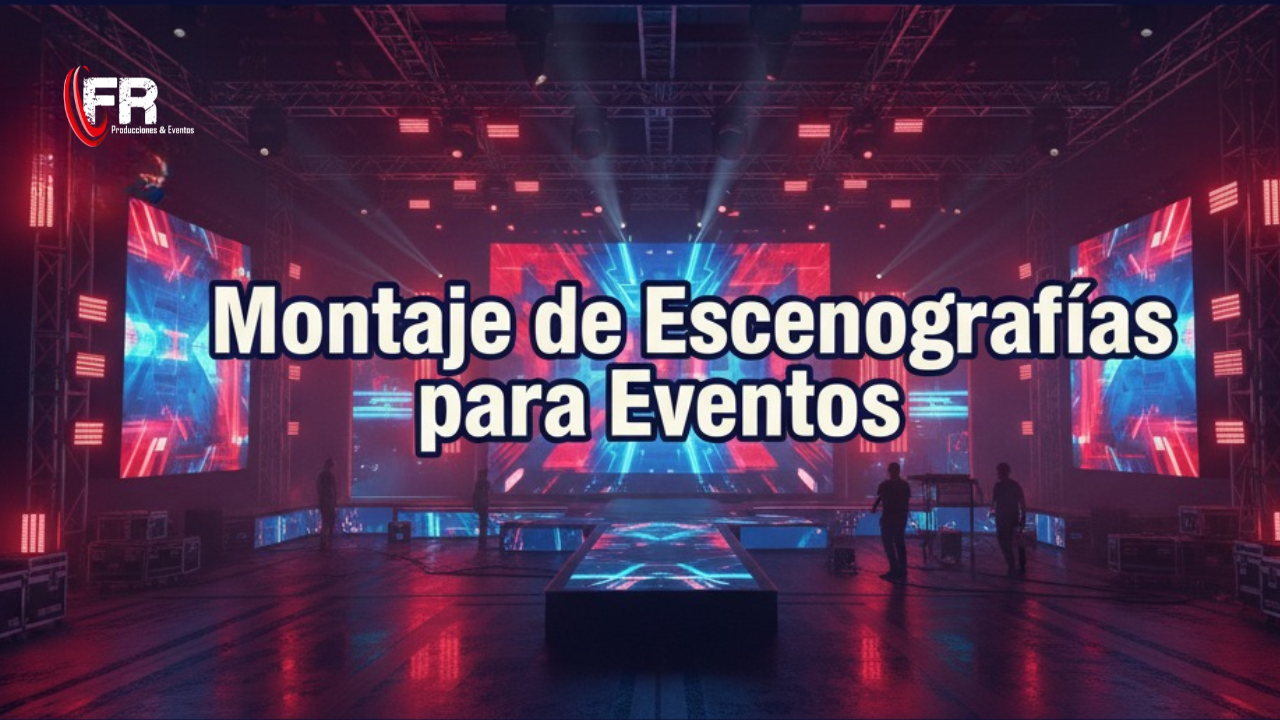 montaje de escenografías en Bogotá